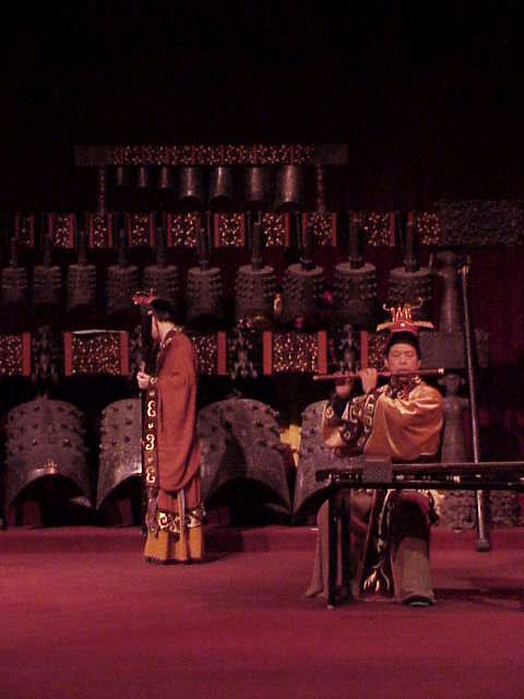    Classic Chinese musicians, bells,  Wuhan Museum    